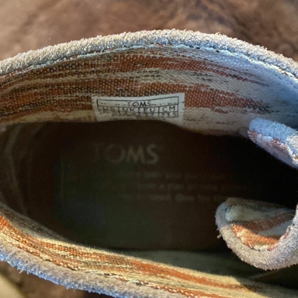 TOMS Suede Wedge Bootie Sz 6.5 - Picture 7 of 12